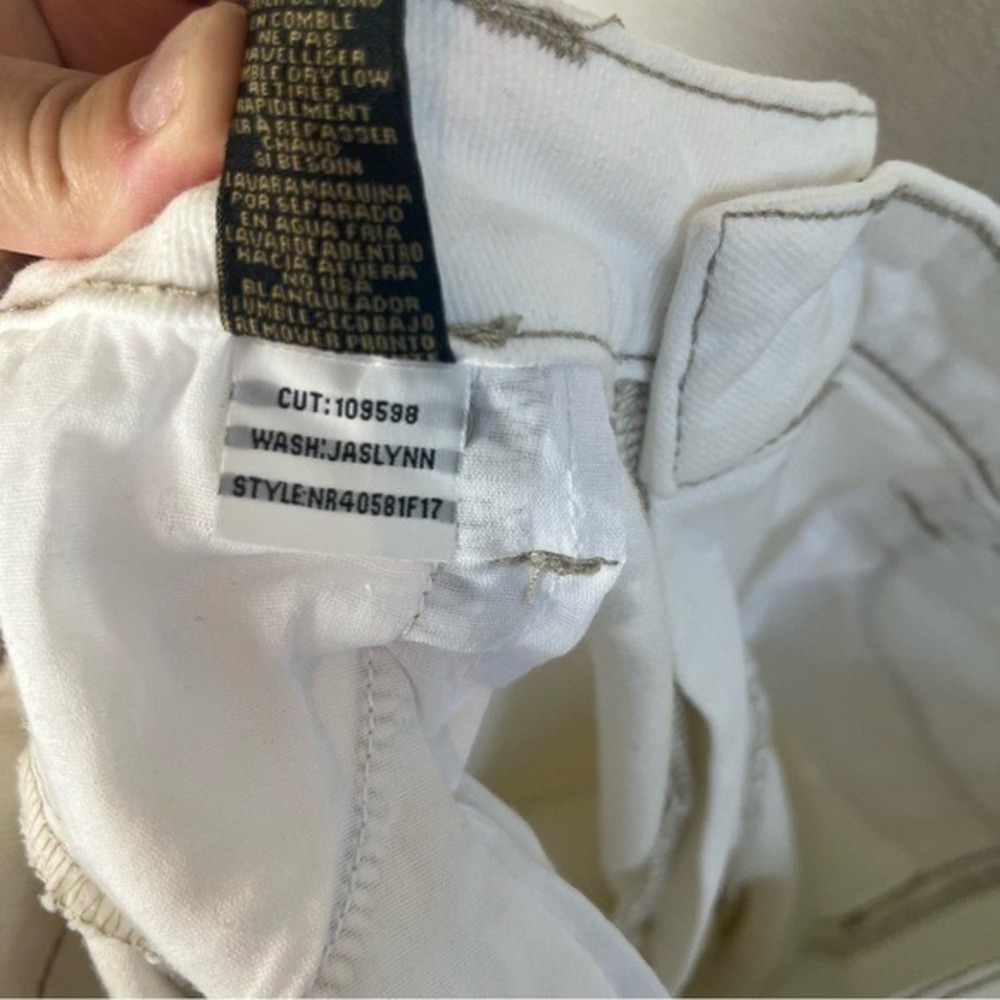 RACHEL Rachel Roy White Distressed Ankle Jeans 10/30 - Picture 8 of 11